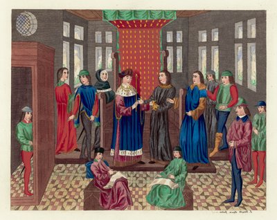 King Richard II resigns his crown and state by English School