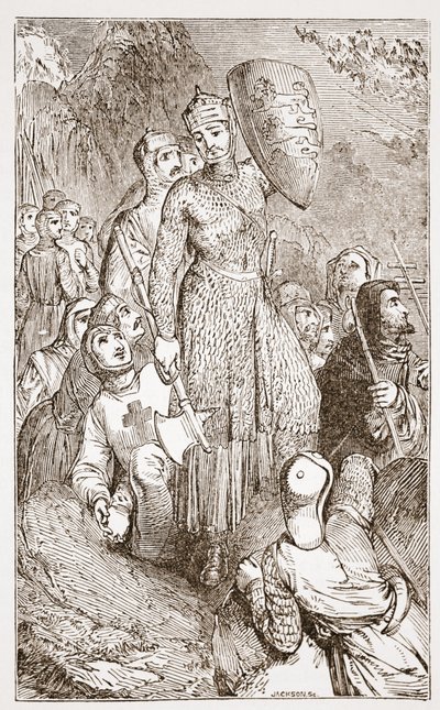 King Richard on Crusade by English School