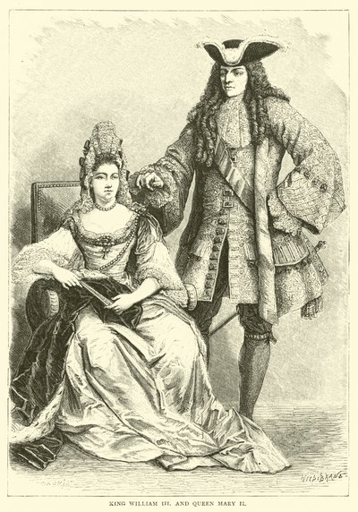 King William III and Queen Mary II by English School
