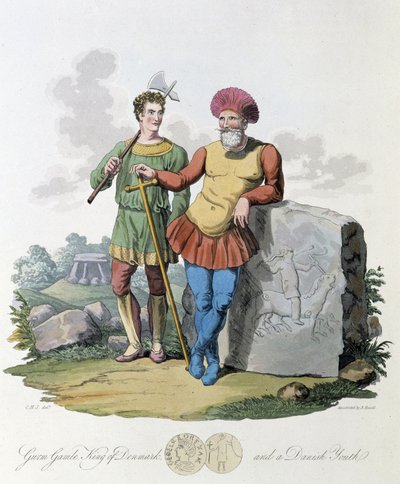King of Denmark and young Danish - in 