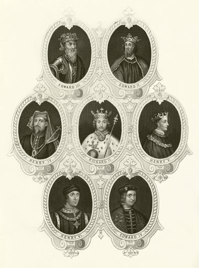Kings of England by English School