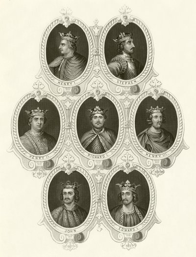 Kings of England by English School