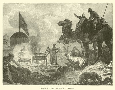 Kirghiz Feast after a Funeral by English School