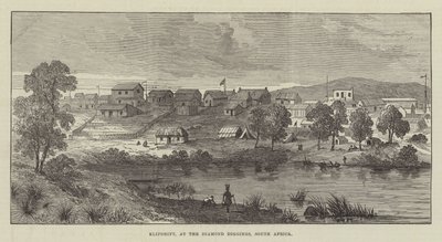 Klipdrift, at the Diamond Diggings, South Africa by English School