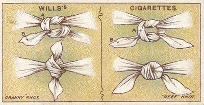 Knots, no.6 from the First Aid series of Wills Cigarettes cards, 1913 by English School
