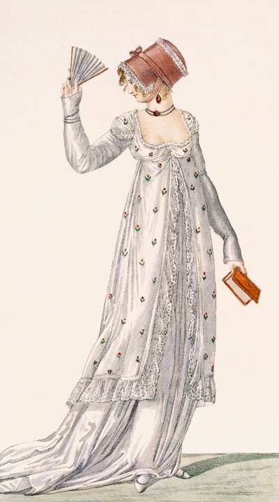 Ladies Evening Dress, fashion plate from Ackermann