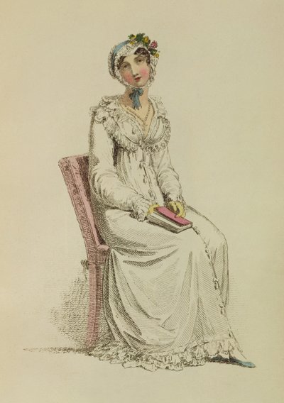 Ladies Morning Dress, Fashion Plate from Ackermann