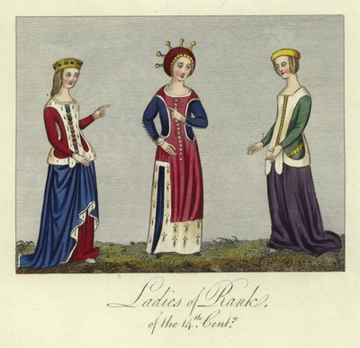 Ladies of Rank of the 14th Century by English School