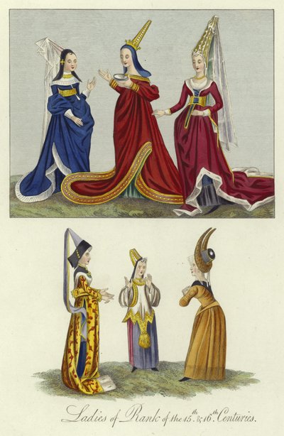 Ladies of rank of the 15th and 16th Centuries by English School