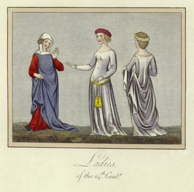 Ladies of the 14th Century by English School