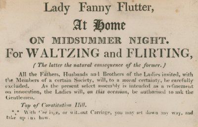 Lady Fanny Flutter by English School