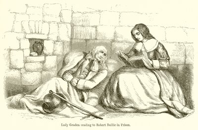 Lady Graden reading to Robert Baillie in Prison by English School