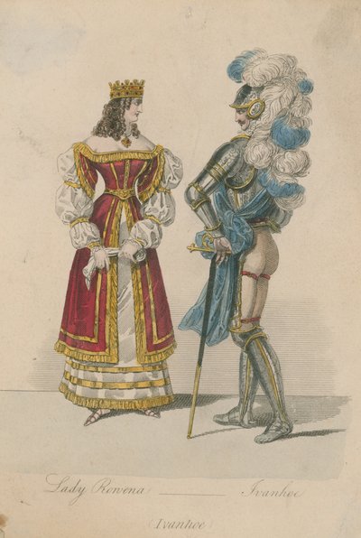 Lady Rowena and Ivanhoe by English School
