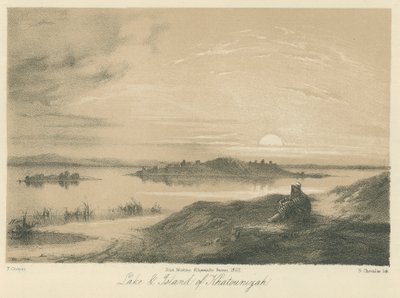 Lake and Island of Khatouniyah by English School