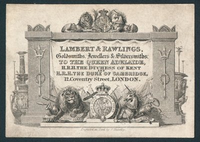 Lambert & Rawlings, goldsmiths, jewellers & silversmiths by English School