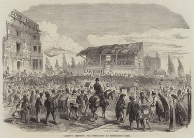 Lambeth Election, the Nomination at Kennington Park by English School