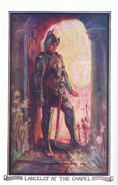 Lancelot at the Chapel, illustration from 