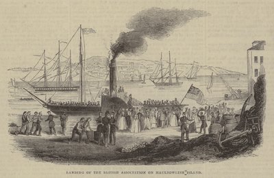 Landing of the British Association on Haulbowline Island by English School
