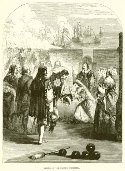 Landing of the Princess Henrietta by English School