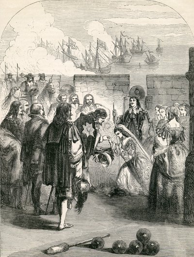 Landing of the Princess Henrietta, illustration taken from John Cassell