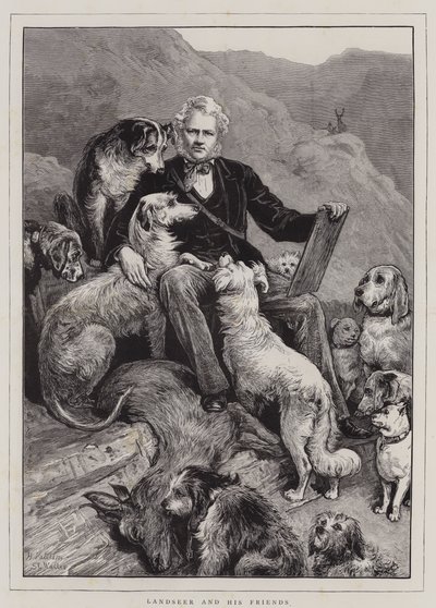 Landseer and his Friends by English School