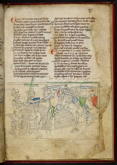 A Battle Between Mounted Knights, from 