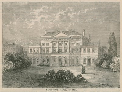 Lansdowne House, Berkley Square, in 1800 by English School