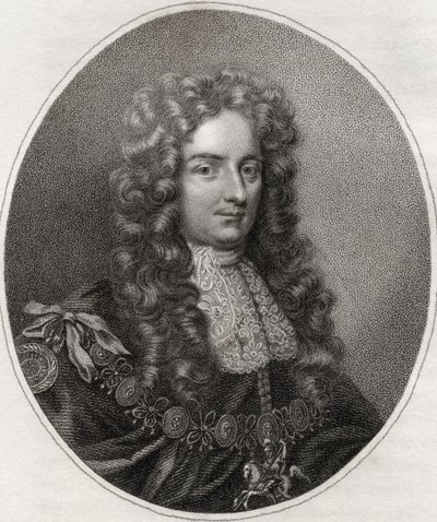Laurence Hyde, engraved by Bocquet, illustration from 
