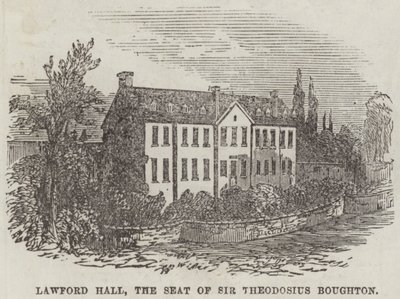 Lawford Hall, the Seat of Sir Theodosius Boughton by English School