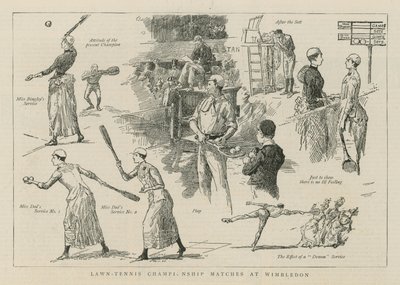 Lawn Tennis Championship Matches at Wimbledon by English School