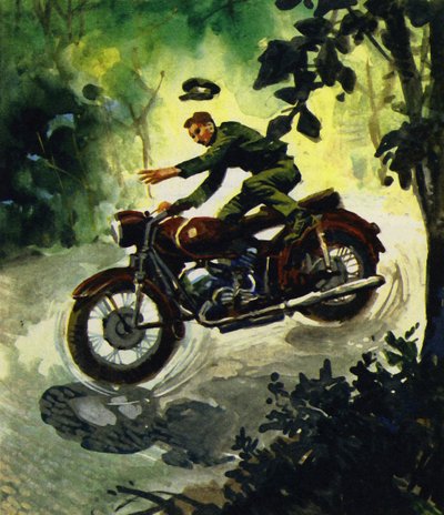 Lawrence died in 1935 in a motorcycle accident by English School