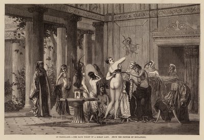 The Bath Toilet of a Roman Lady by English School