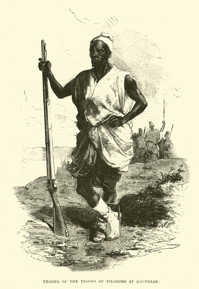 Leader of the troops of Pilgrims at Koundian by English School