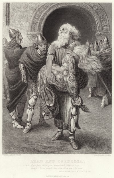 Lear and Cordelia, King Lear, Act V, Scene 3 by English School