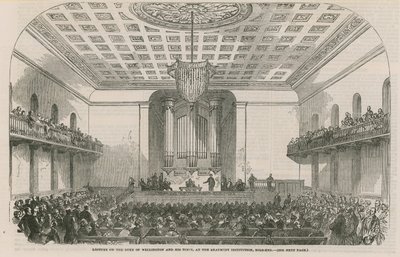 Lecture on the Duke of Wellington and his times, at the Beamont Institution, Mile End by English School