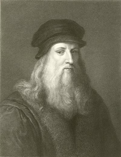 Leonardo da Vinci by English School