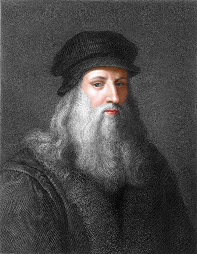 Leonardo da Vinci by English School
