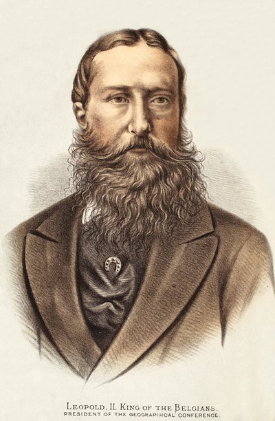 Leopold II, King of the Belgians, illustration from The Pictorial Edition of the Life and Discoveries of David Livingstone by J. Ewing Richie by English School