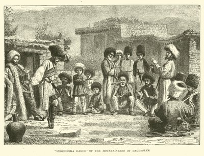 Lesghinska Dance of the Mountaineers of Daghestan by English School