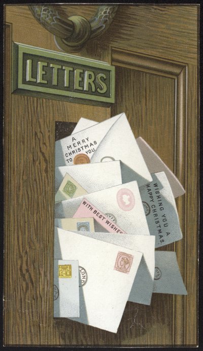 Letterbox Full of Christmas Cards by English School