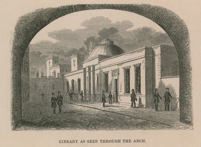 Library as Seen Through the Arch by English School