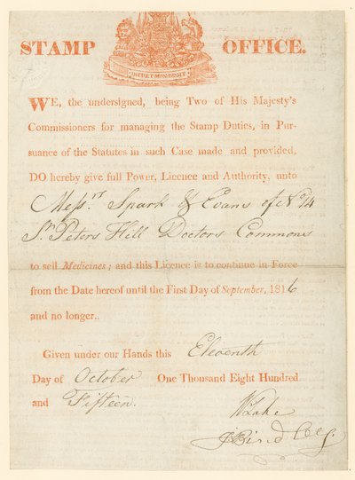 Licence to Sell Medicines by English School