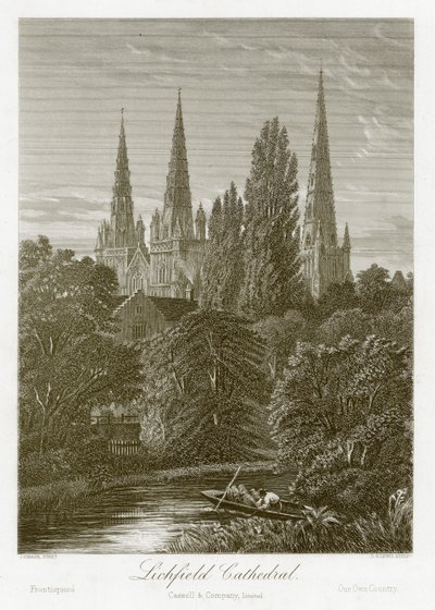 Lichfield Cathedral by English School