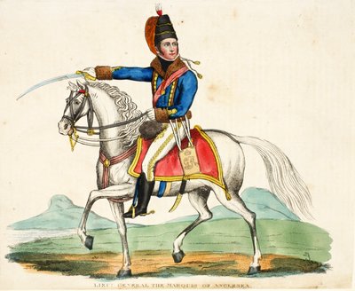 Lieutenant General The Marquis of Anglesea, Illustration from An Historical Account of the Battle of Waterloo by William Mudford, 1816 by English School