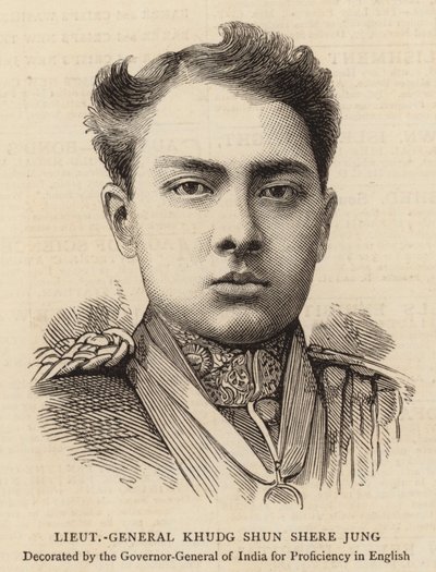 Lieutenant-General Khudg Shun Shere Jung by English School