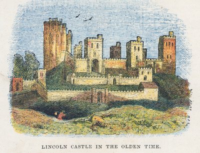 Lincoln castle by English School