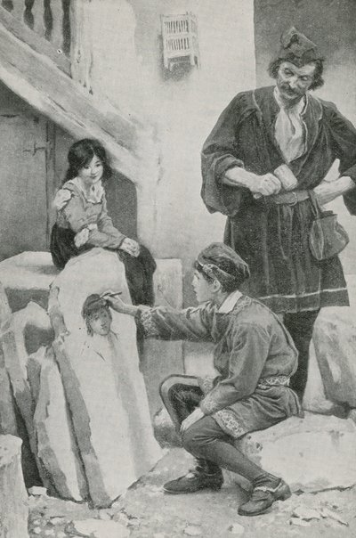 Little Michael Draws a Portrait by English School