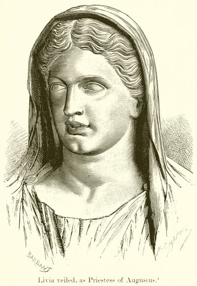 Livia Veiled, as Priestess of Augustus by English School