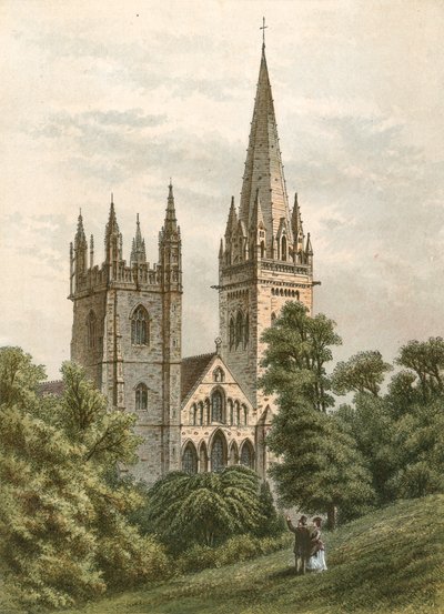 Llandaff Cathedral by English School