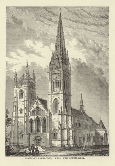 Llandaff Cathedral, from the South-West by English School